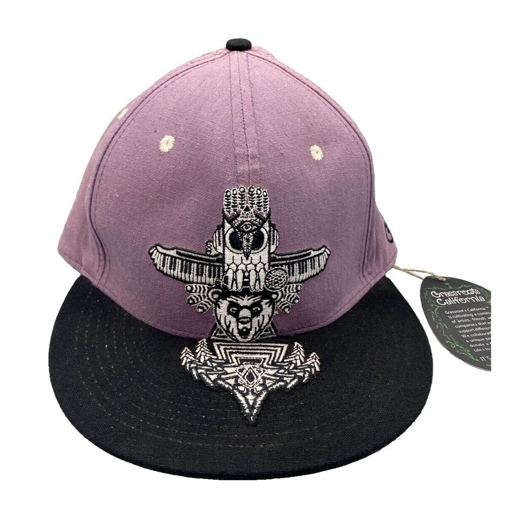 NWT Grassroots California Summer Camp Fest Limited Edition Hemp Fitted Ball Cap